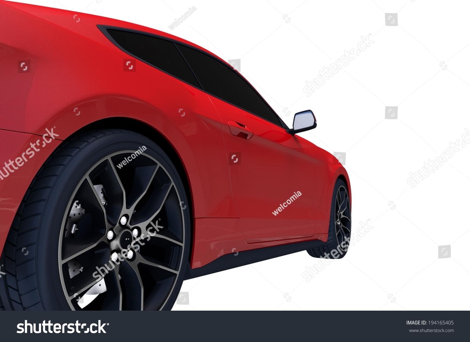 Red Modern Sports Car Side View Stock Illustration 194165405 | Shutterstock