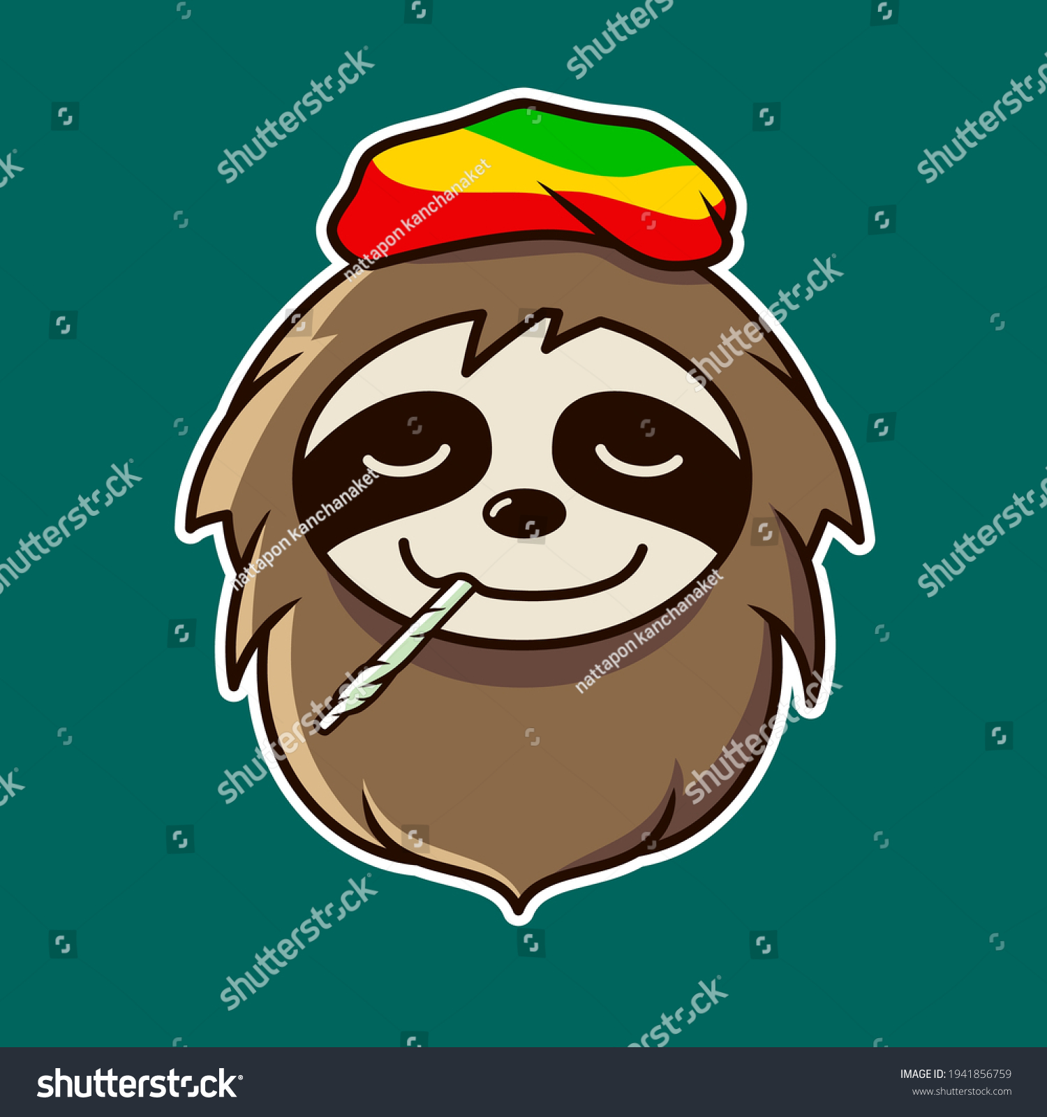 free smoking animals illustration free download