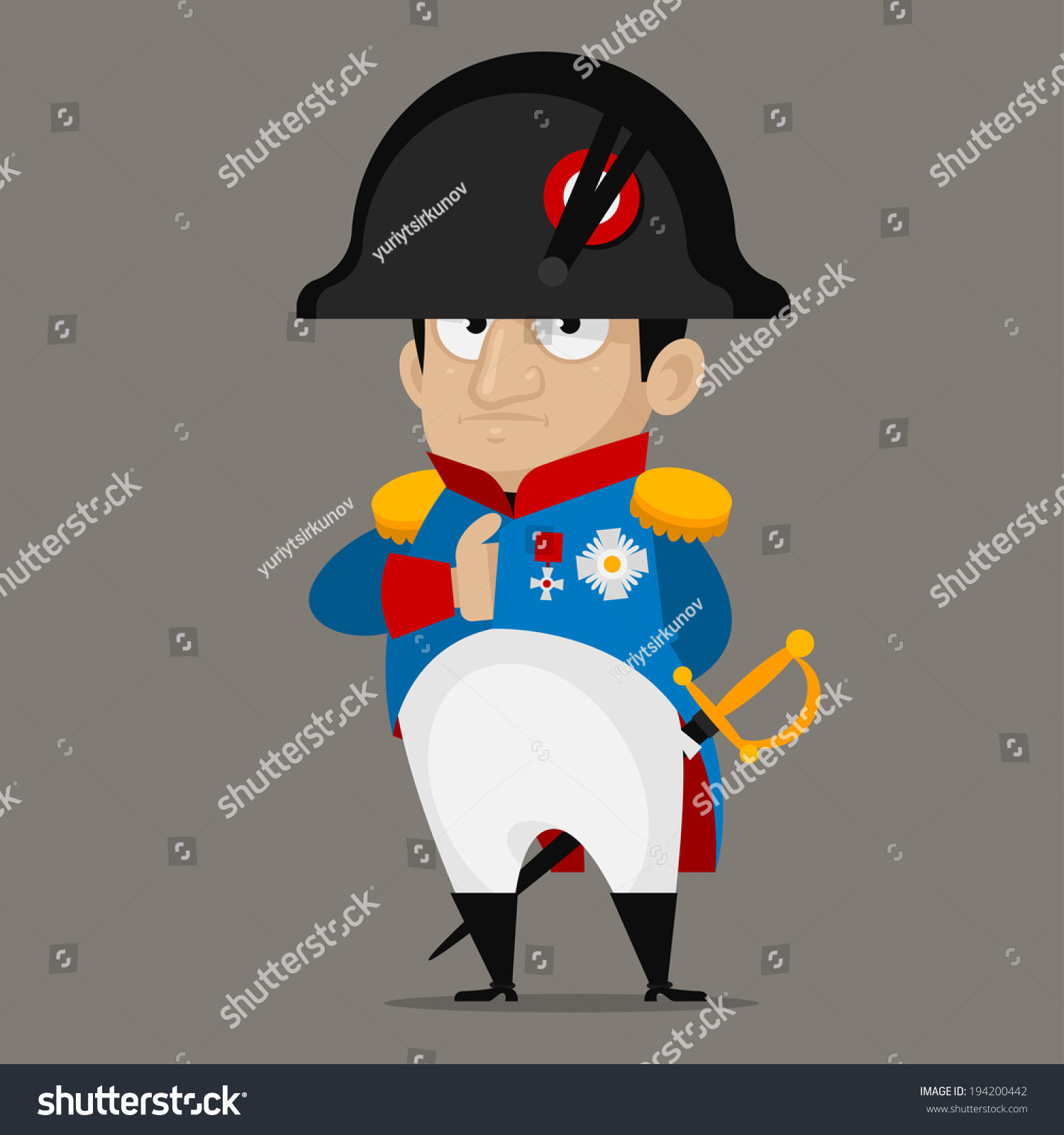 Napoleon Bonaparte Cartoon Character Stock Vector (Royalty Free ...