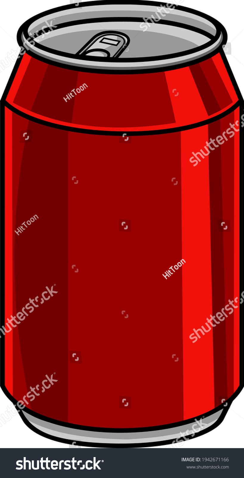 Cartoon Soda Can Vector Hand Drawn Stock Vector (Royalty Free ...