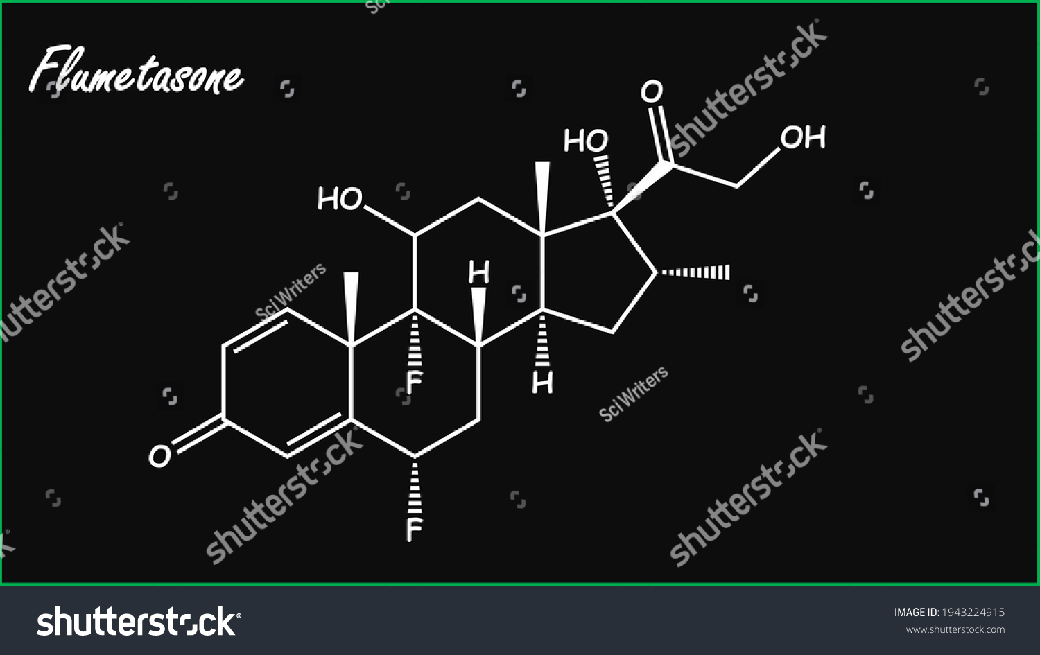 Flumetasone Known Flumethasone Corticosteroid Topical Use Stock ...