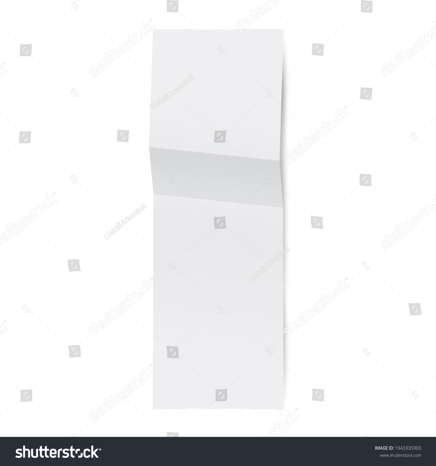 Supermarket Receipt Template Blank White Shop Stock Illustration ...