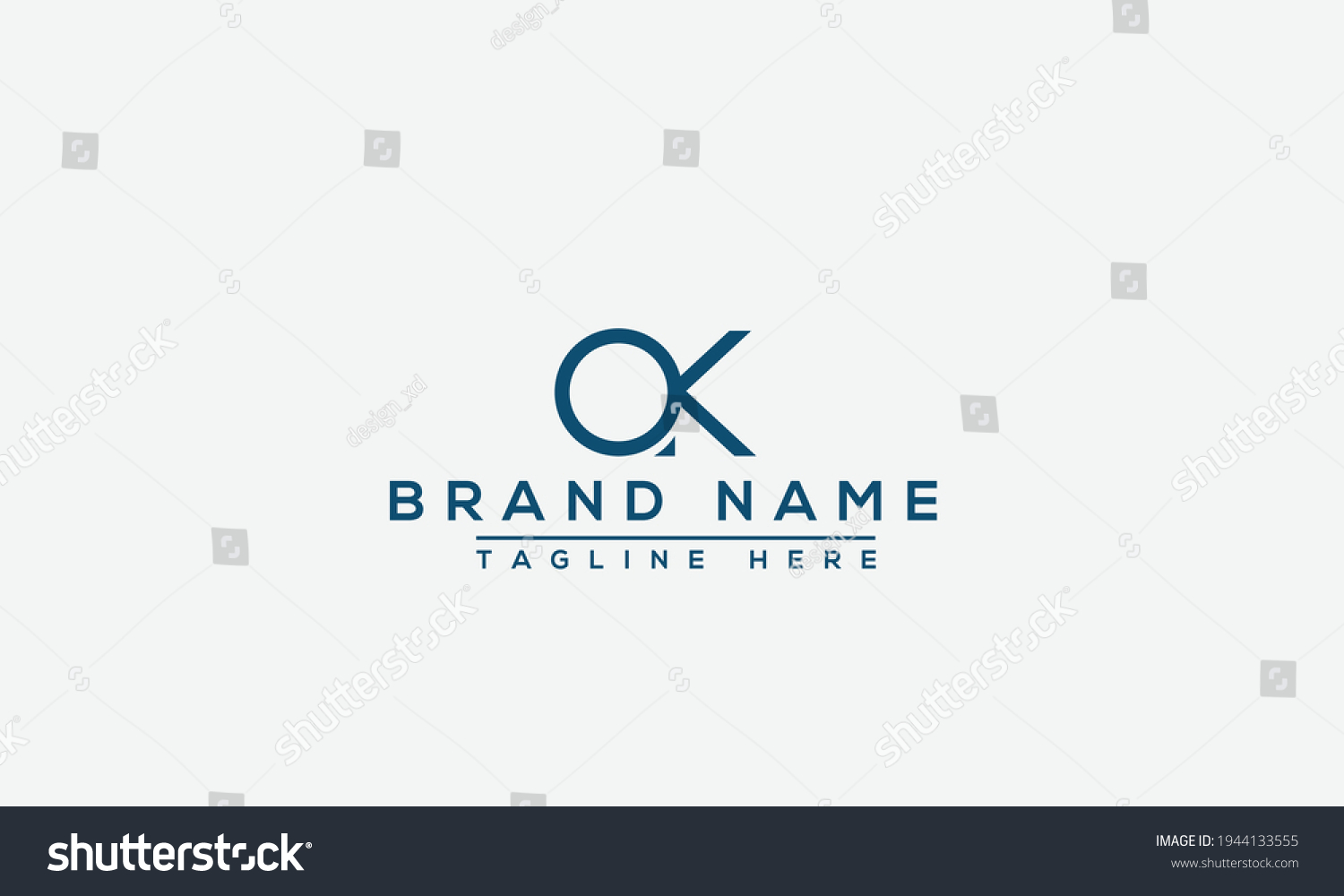 Ok Logo Design Template Vector Graphic Stock Vector (Royalty Free ...