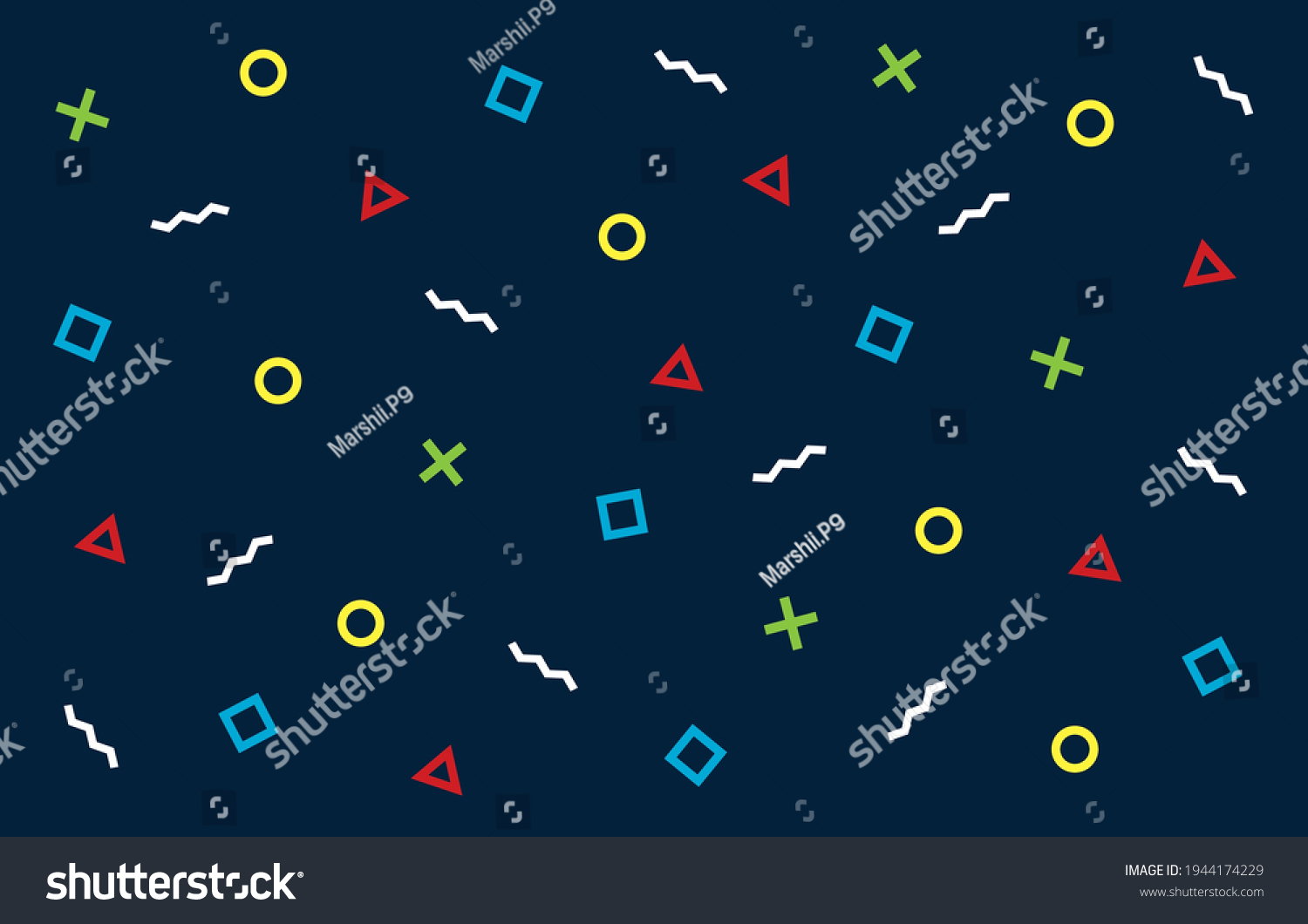 Geometric Shape Games Pattern Vector Game Stock Vector (Royalty Free ...