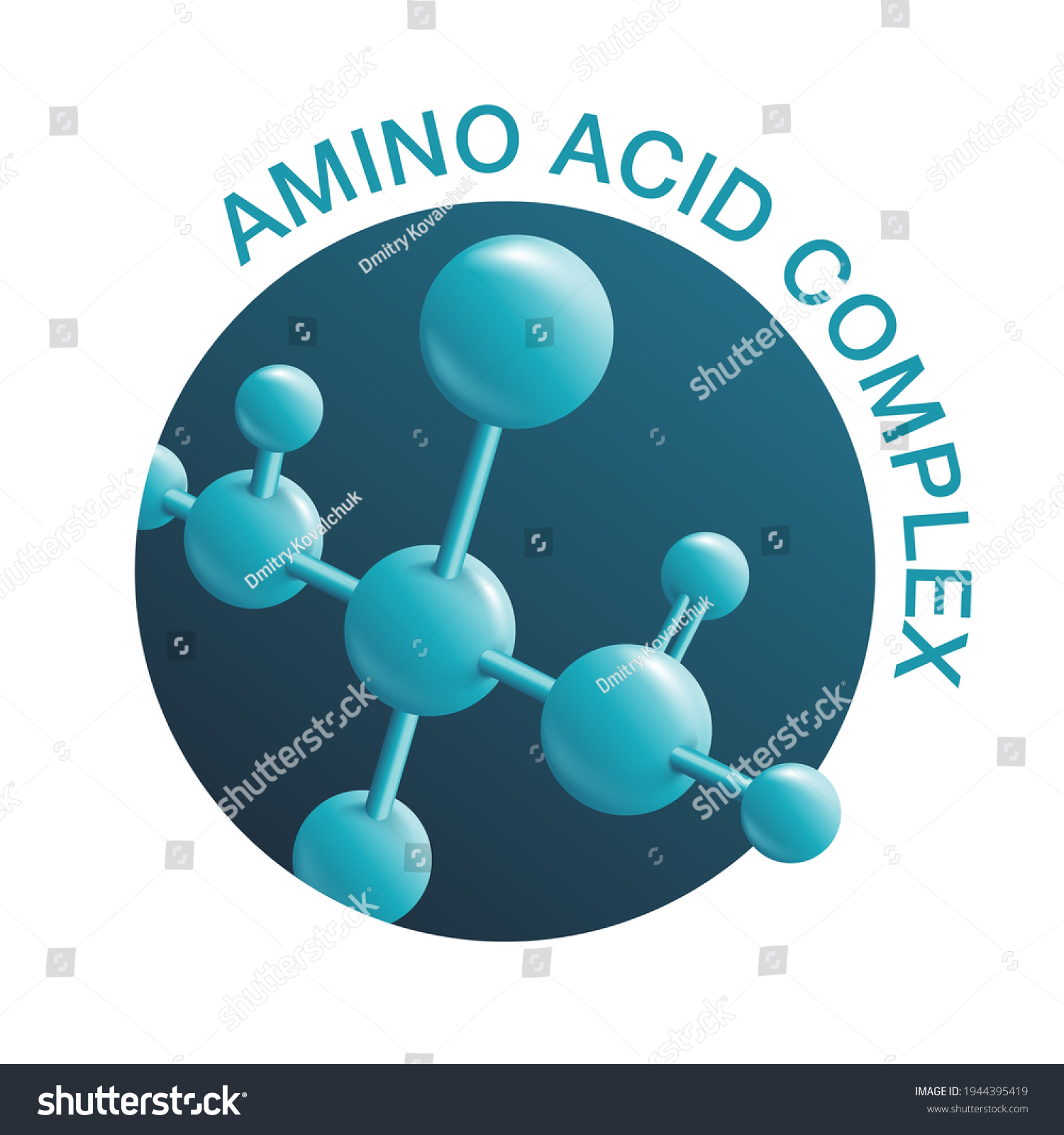 Vektor Stok Amino Acid Complex D Icon Organic Tanpa Royalti Shutterstock