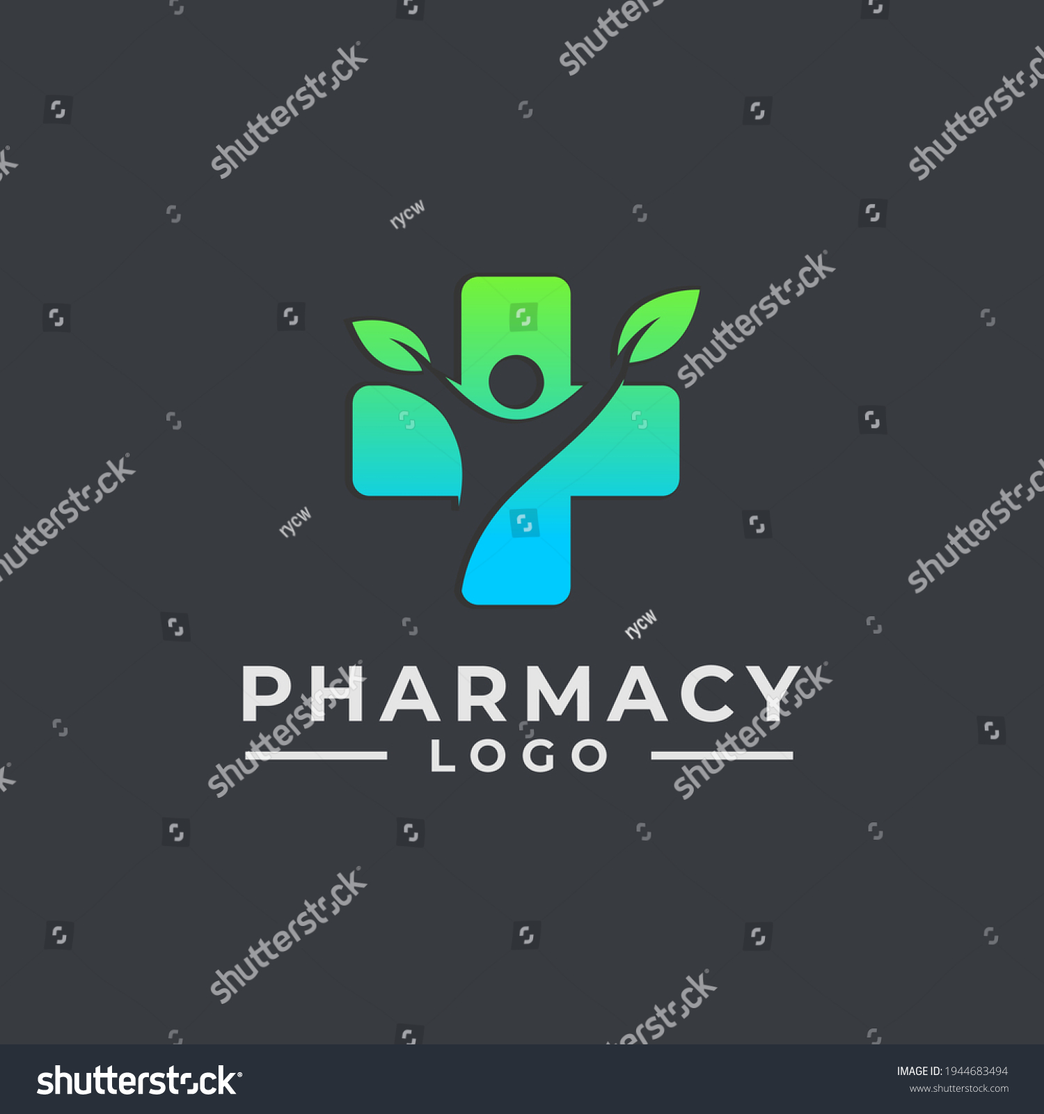 Abstract Human Idea Hospital Logo Design Stock Vector (Royalty Free ...