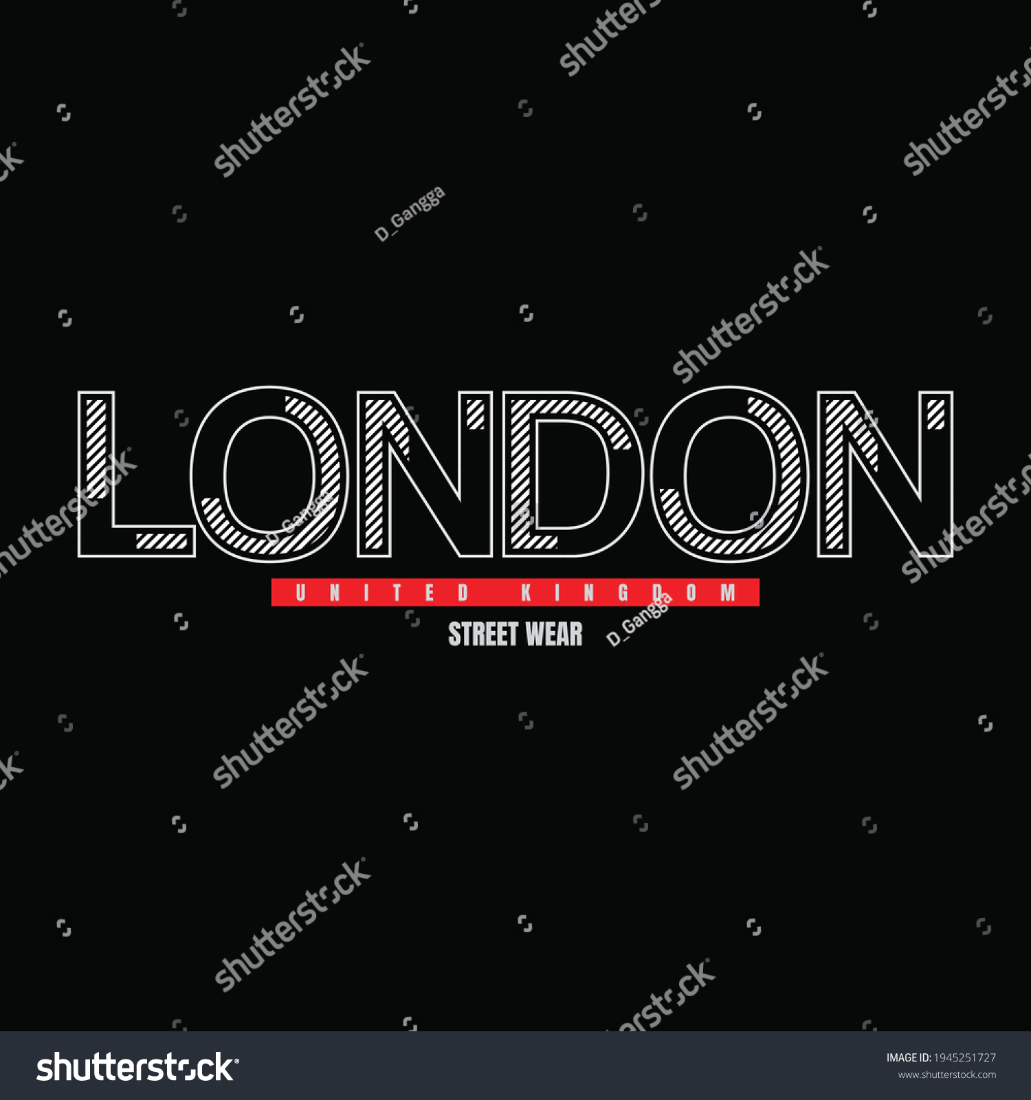 Graphic Vector Illustration Letters London Creative Stock Vector ...