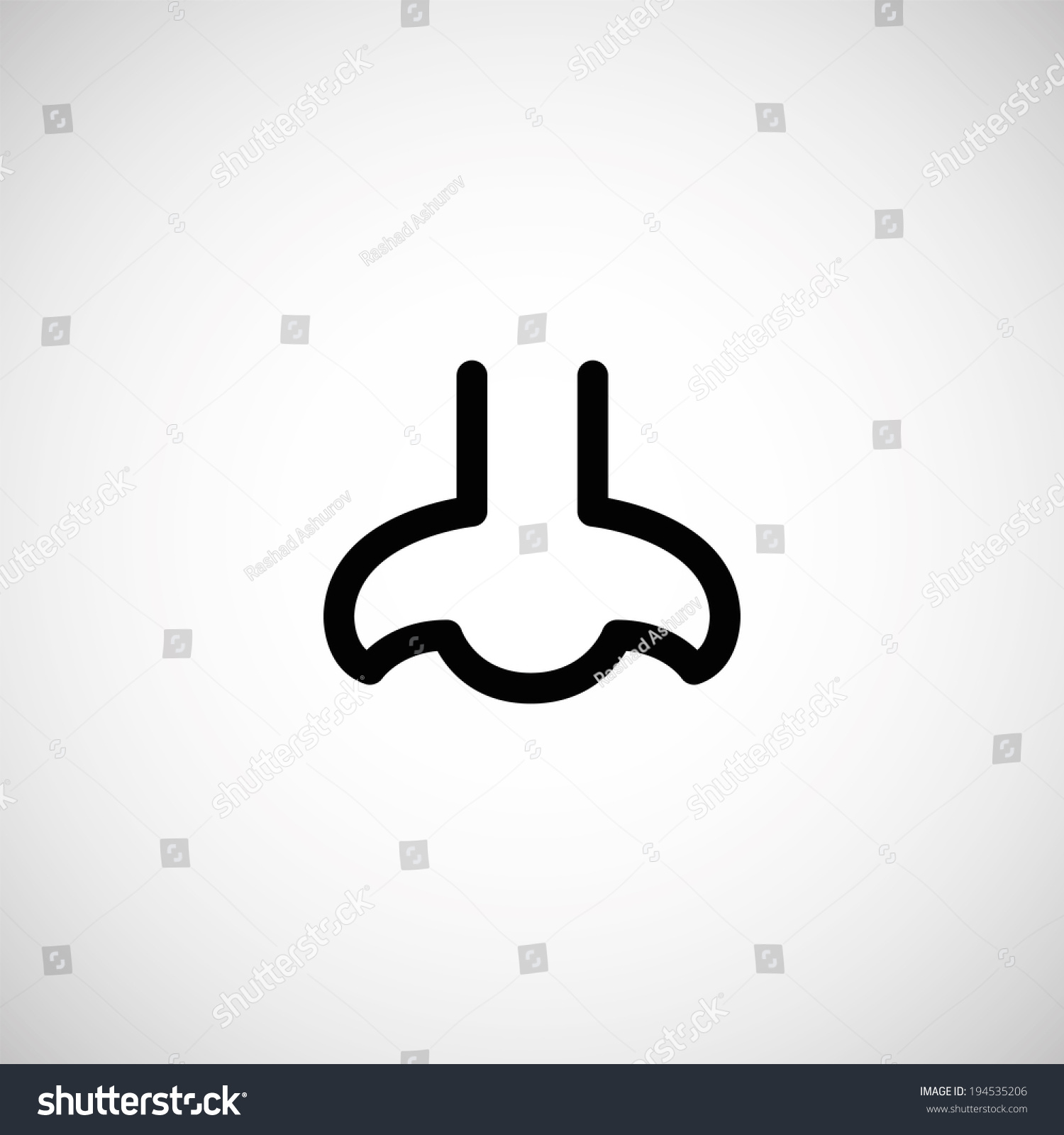 Nose Symbol Icon Stock Vector (Royalty Free) 194535206 | Shutterstock