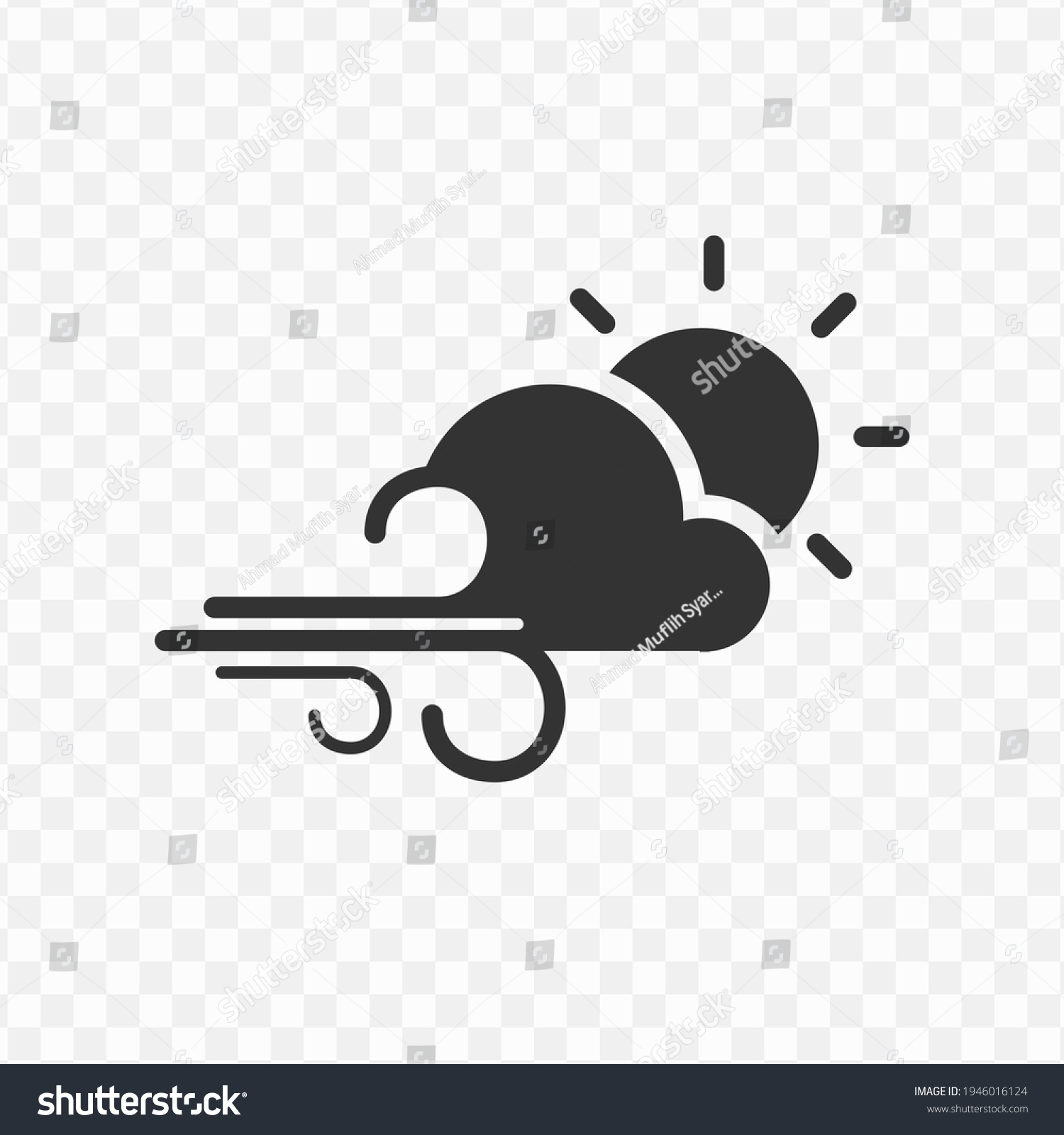 Transparent Wind Weather Icon Png Vector Stock Vector (Royalty Free ...