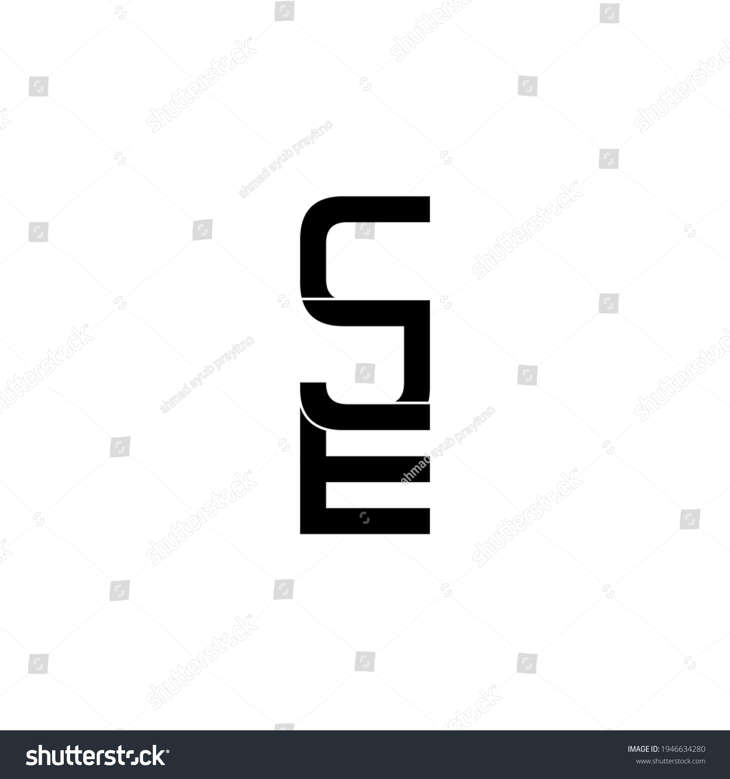 Cje Letter Original Monogram Logo Design Stock Vector (Royalty Free ...