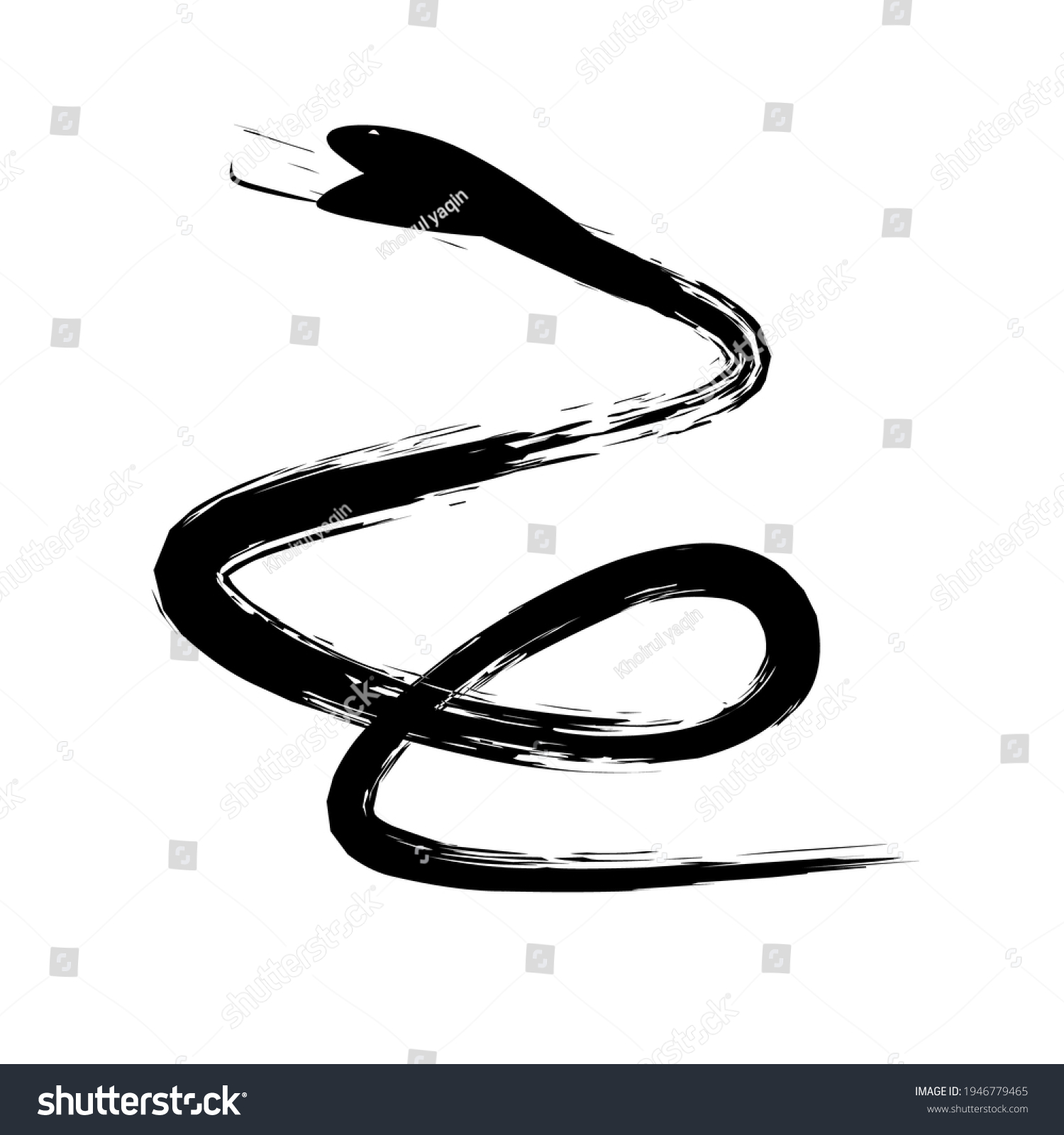 Letter S Snakes Logos Templates Warning Stock Vector (Royalty Free ...