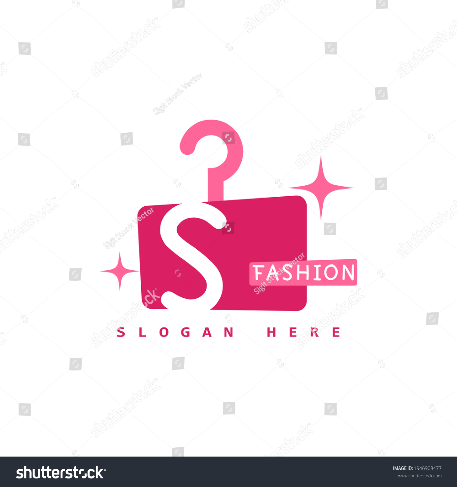 Illustration Minimalist Botique Logo Design Elegant Stock Vector ...