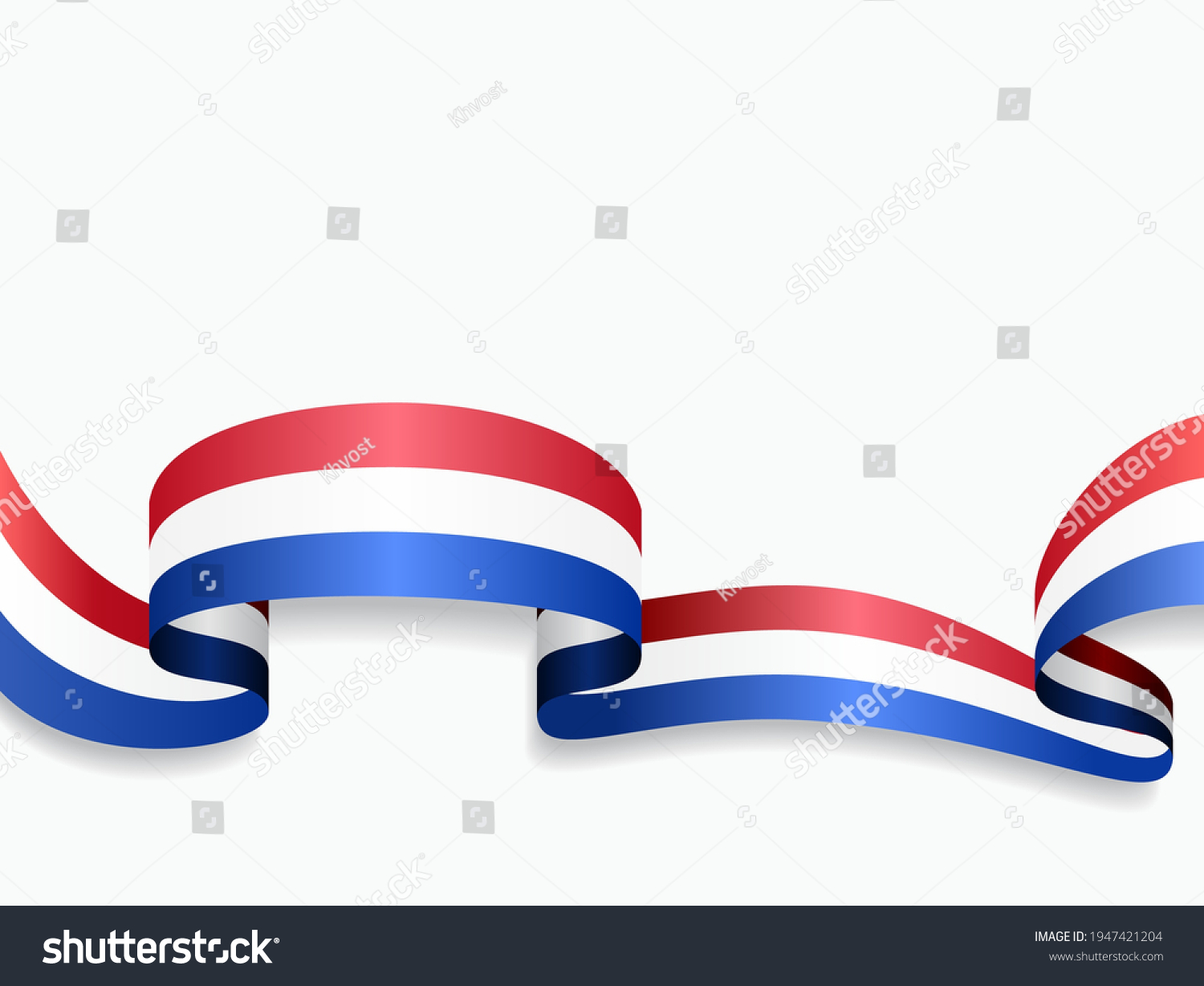 Dutch Flag Wavy Abstract Background Vector Stock Vector (Royalty Free ...