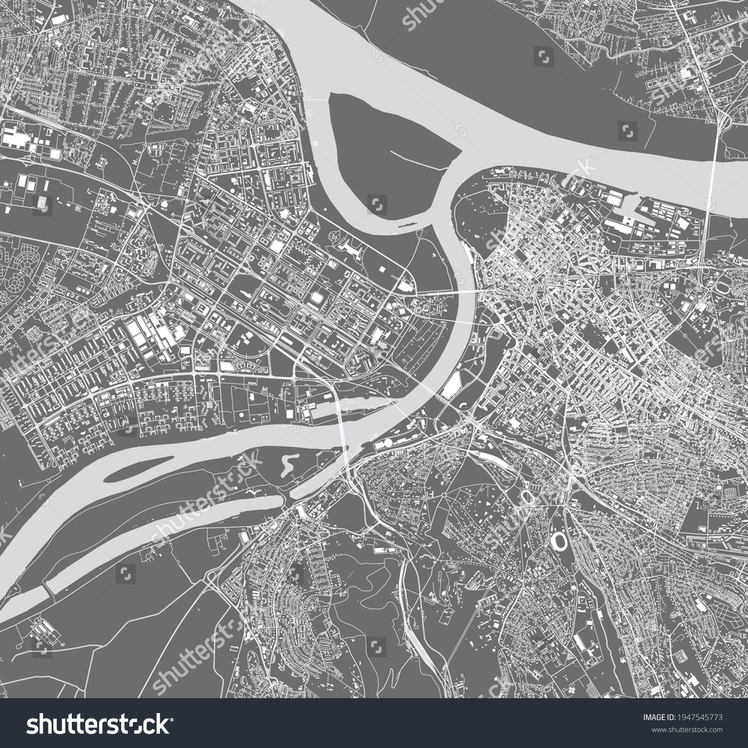 Map City Belgrade Serbia Stock Vector Royalty Free 1947545773   Stock Vector Map Of The City Of Belgrade Serbia 1947545773 