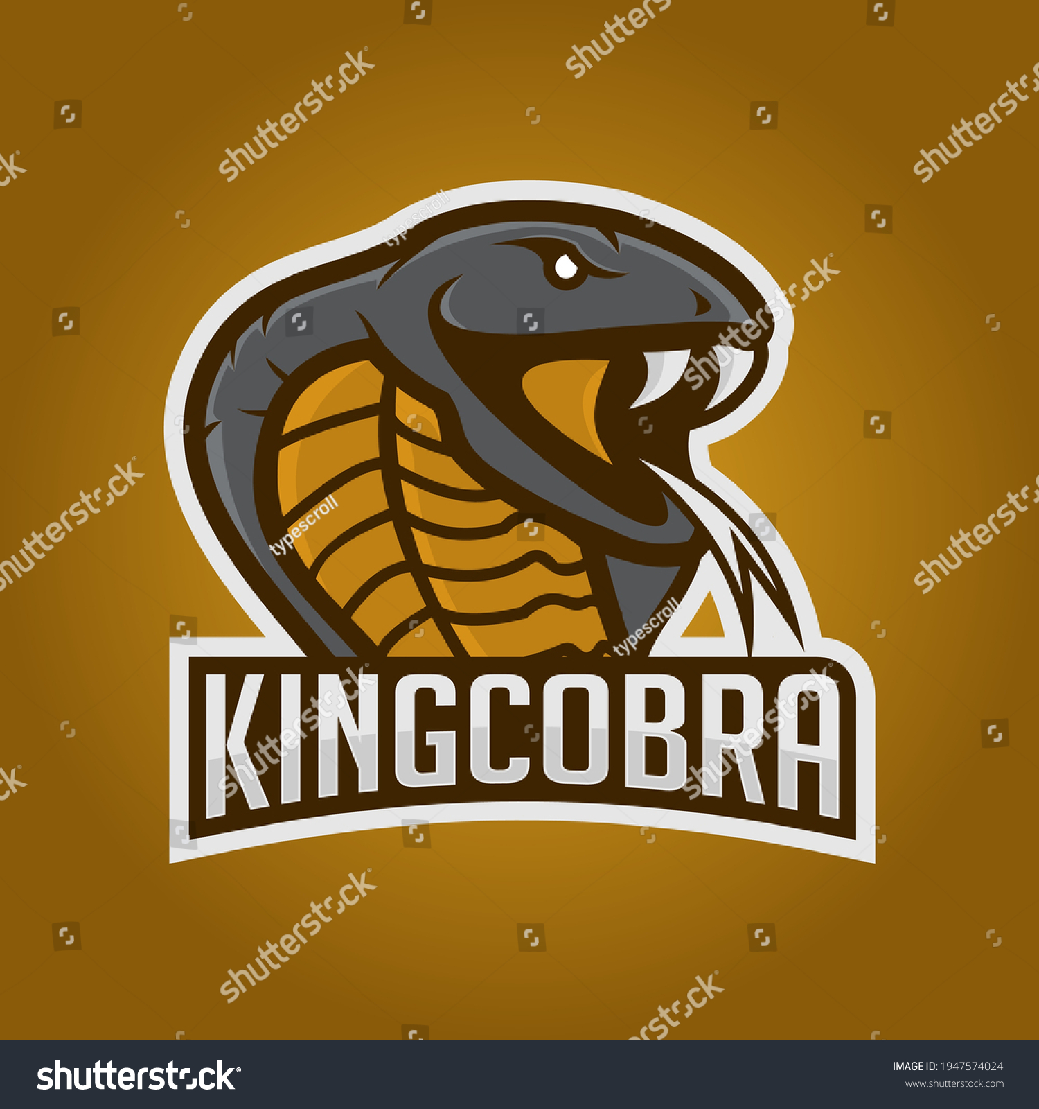 King Cobra Esport Mascot Logo Stock Vector (Royalty Free) 1947574024 ...