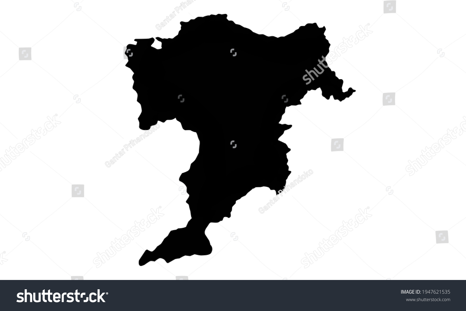 Black Silhouette Elgin Map On White Stock Vector (Royalty Free ...