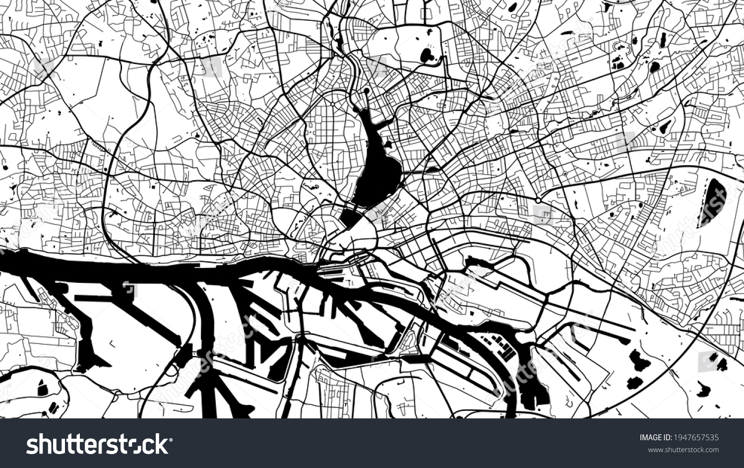 2,645 Hamburg city map Images, Stock Photos & Vectors | Shutterstock