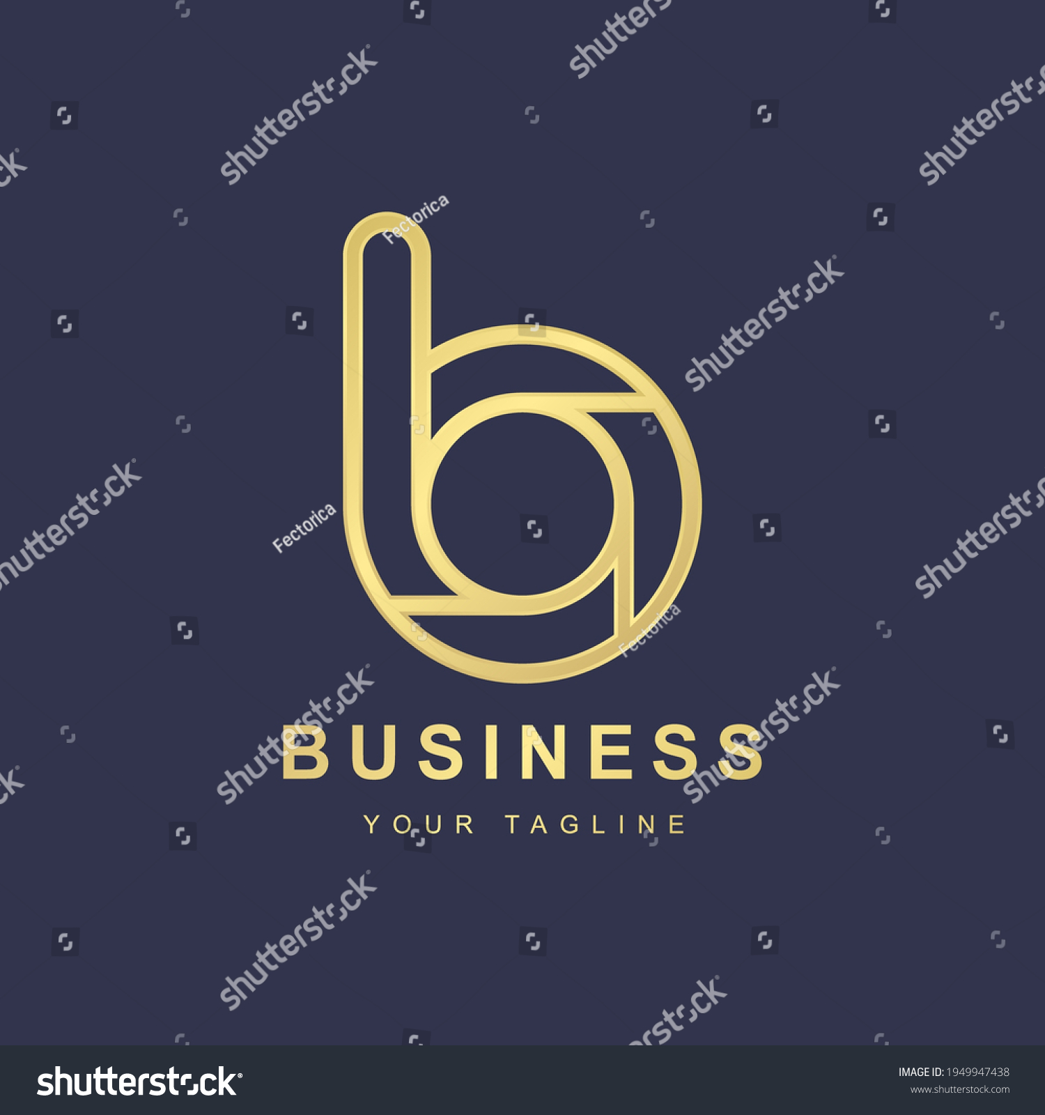 Minimalist Letter B Logo Template Design Stock Vector (Royalty Free ...