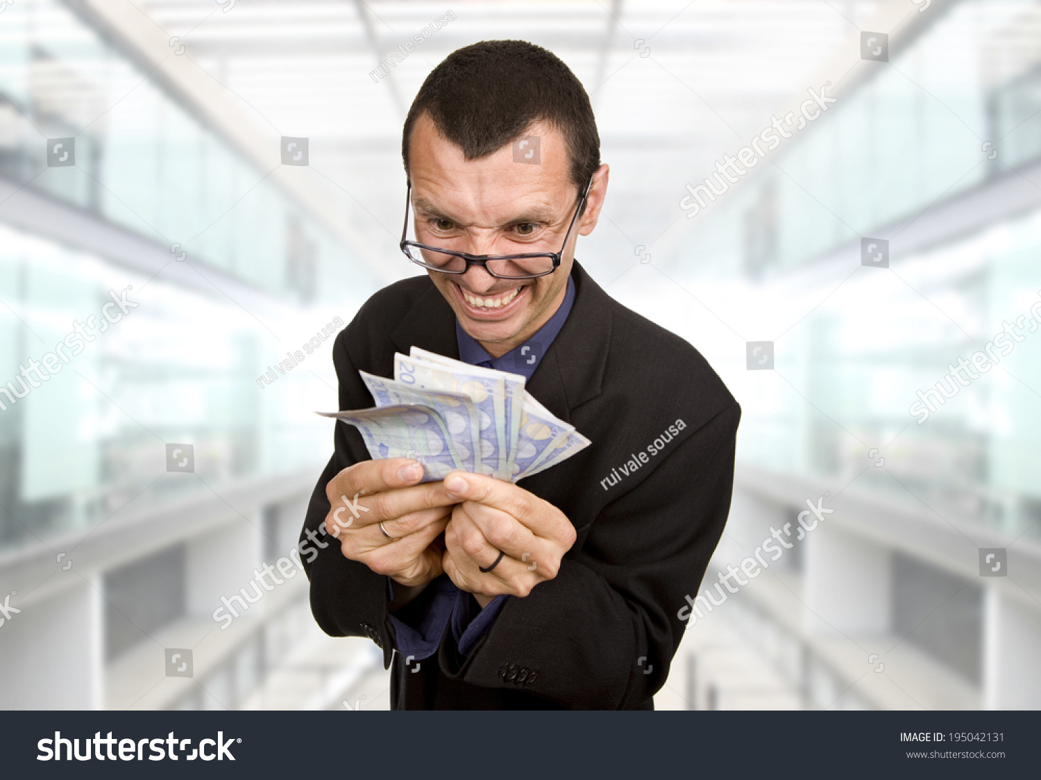 Greedy Business Man Money Office Stock Photo 195042131 | Shutterstock