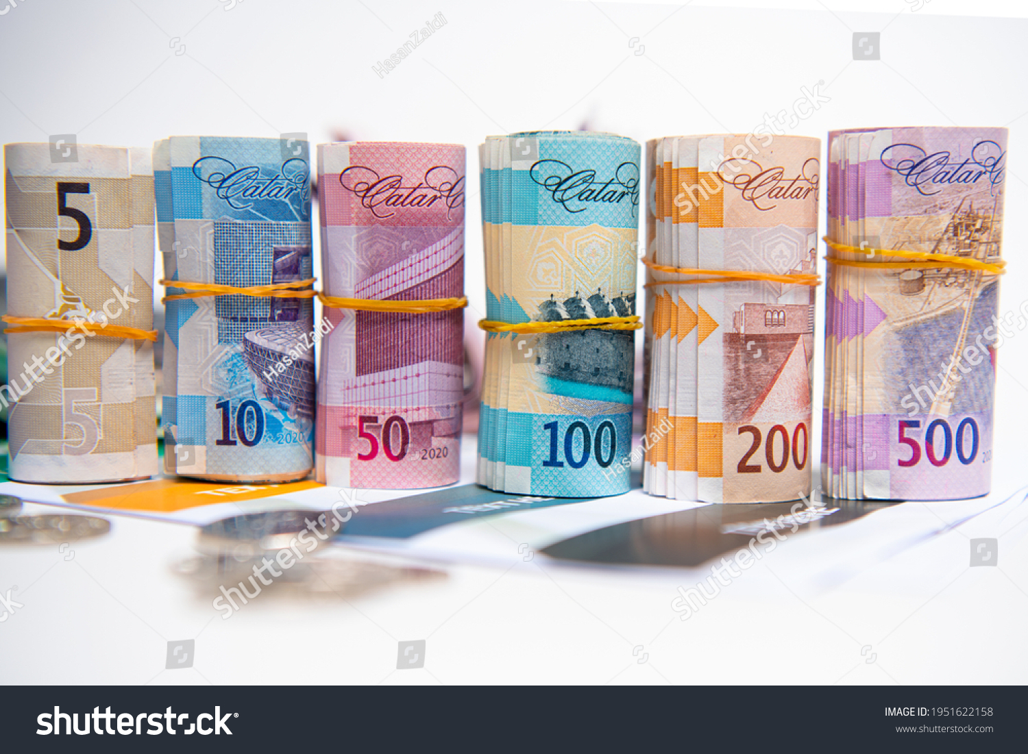 Doha Qatar April 07 2021qatar Currency Stock Photo 1951622158   Stock Photo Doha Qatar April Qatar Currency Newley Launched Bank Notes Qatari Riyal Notes 1951622158 