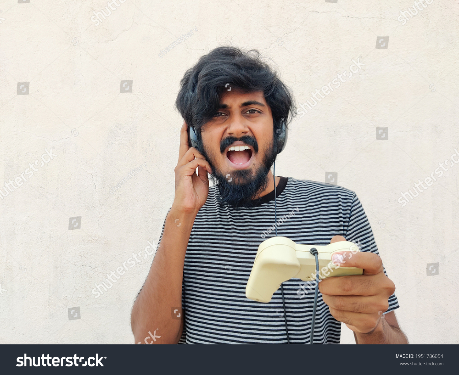 Angry Frustrated South Indian Young Man Stock Photo 1951786054 ...