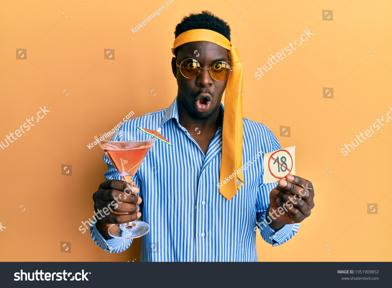 Handsome Black Man Drunk Wearing Tie Stock Photo 1951909852 | Shutterstock