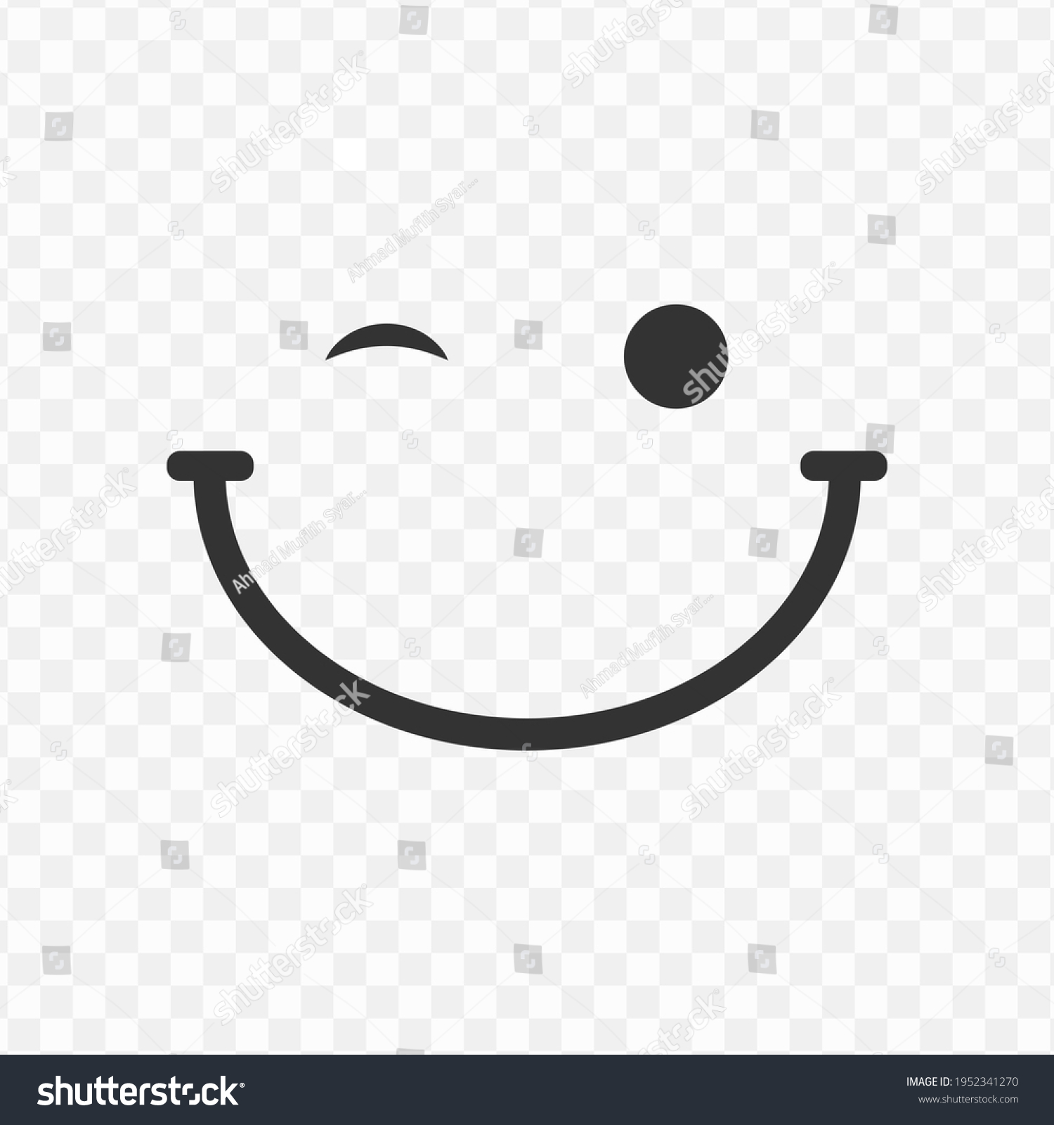 Transparent Smile Icon Png Vector Illustration Stock Vector (Royalty ...