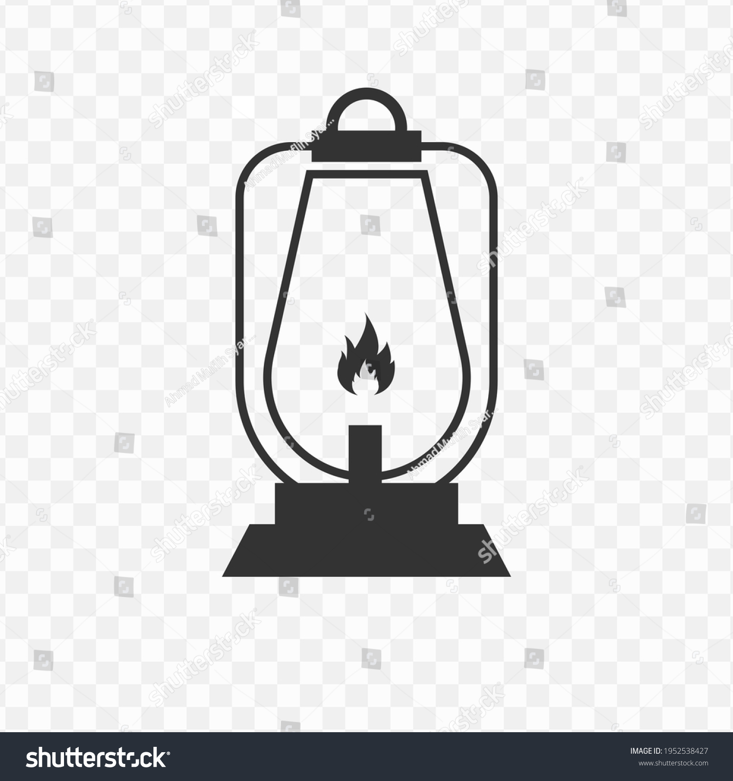 Transparent Fire Lamp Icon Png Vector Stock Vector (Royalty Free ...