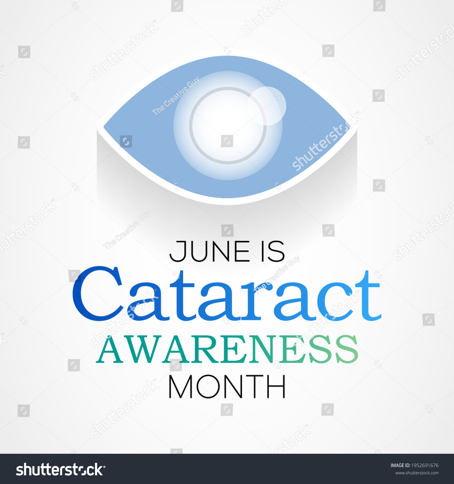 Cataract Awareness Month Observed Every Year Stock Vector Royalty Free 1952691676 Shutterstock 