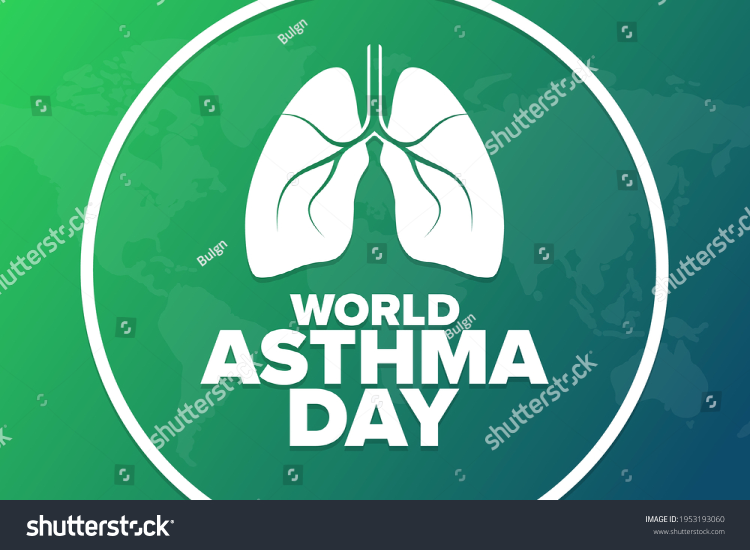 World Asthma Day Holiday Concept Template Stock Vector (Royalty Free ...