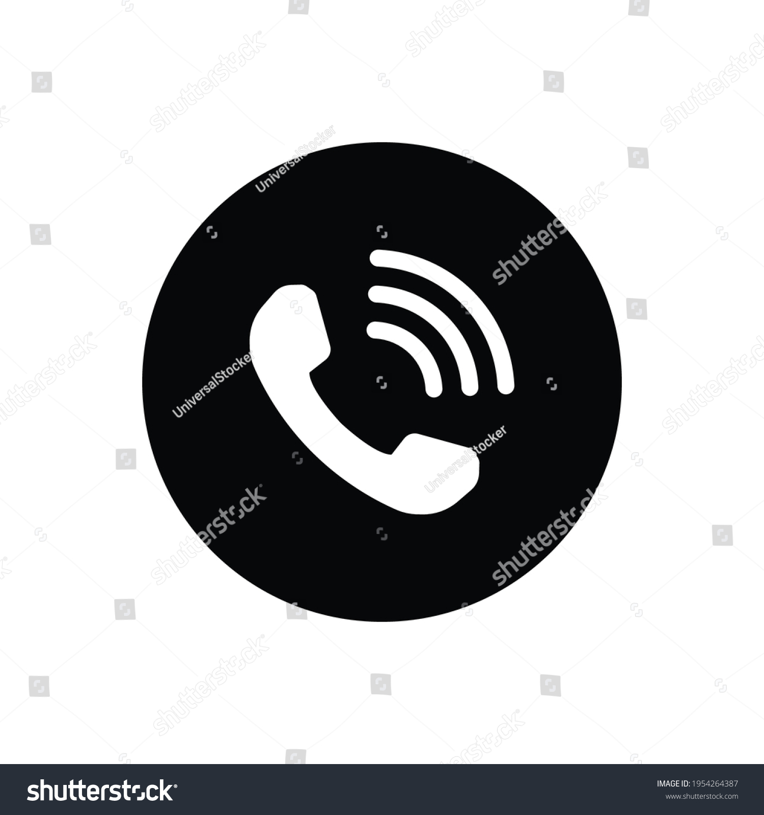 Phone Icon Vector Phone Call Sign Stock Vector (Royalty Free ...