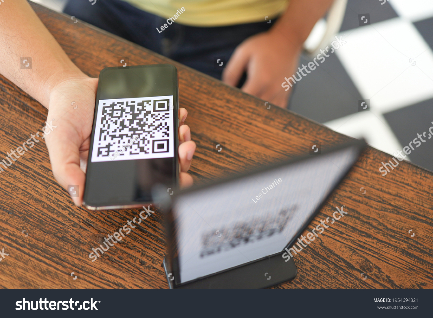 Qr Code Payment E Wallet Man Stock Photo 1954694821 | Shutterstock