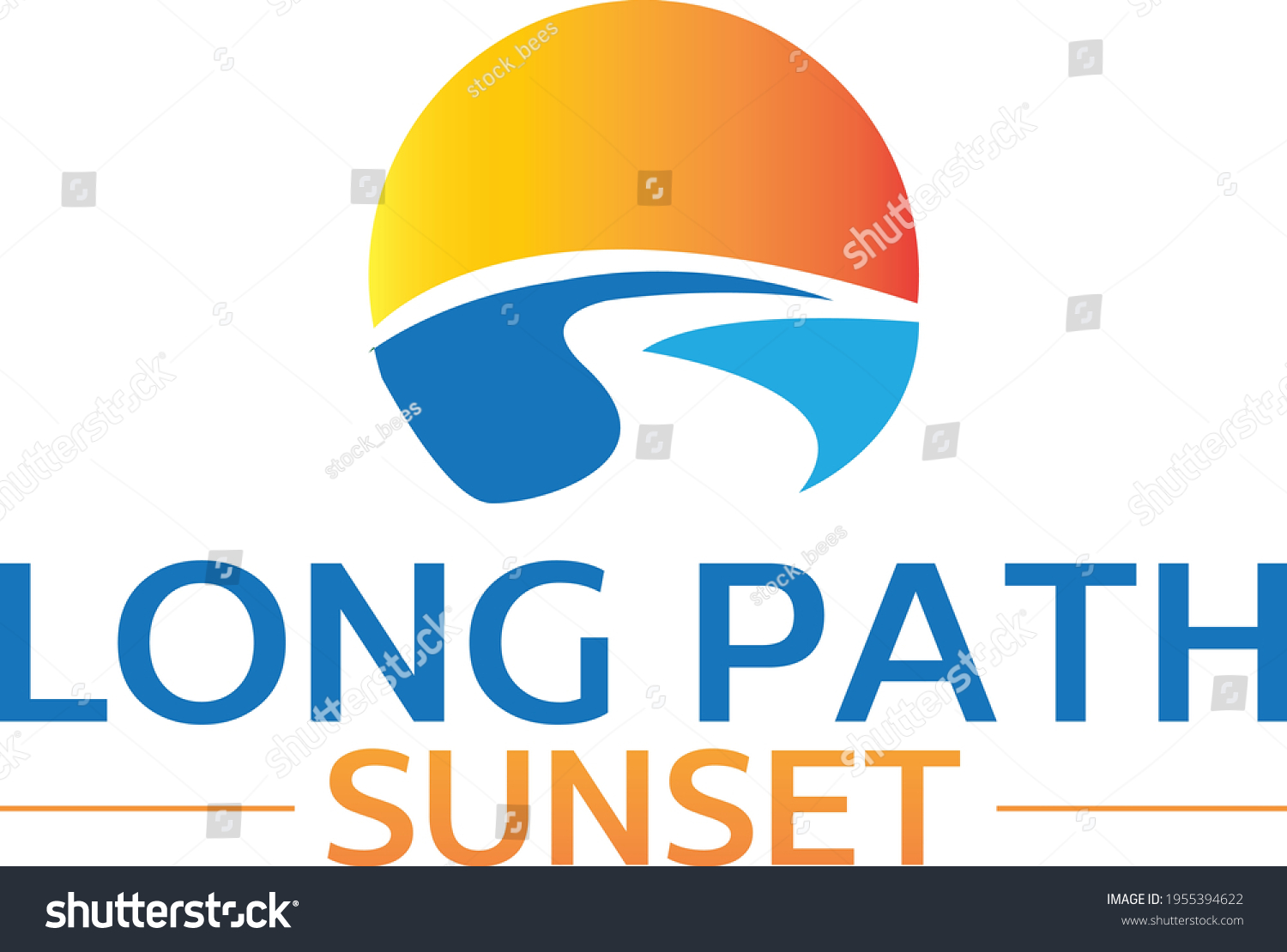 Long Path Sunset Logo Vector Design long-path-sunset-logo-vector-design