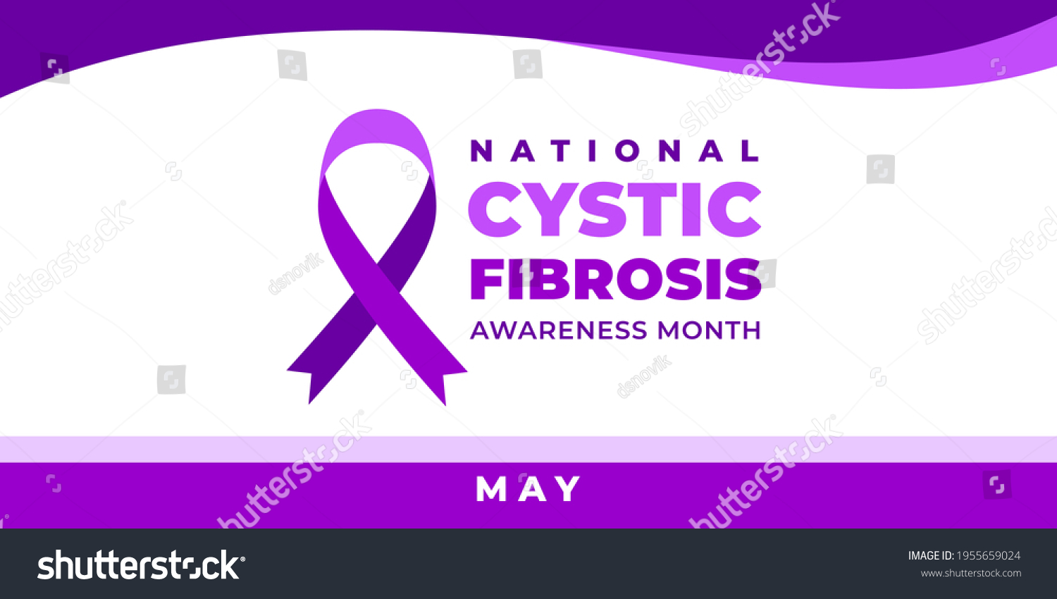 National Cystic Fibrosis Awareness Month Vector Stock Vector (Royalty ...