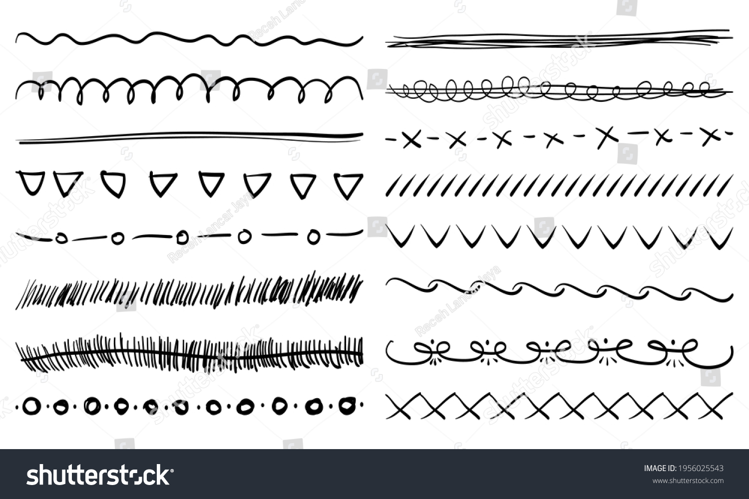 Doodle Set Hand Drawn Text Dividers Stock Vector Royalty Free 1956025543 Shutterstock 7368