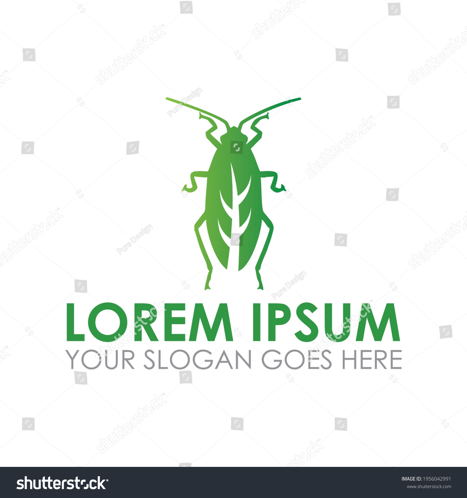 Nature Pest Vector Insecticide Logo Stock Vector (Royalty Free ...