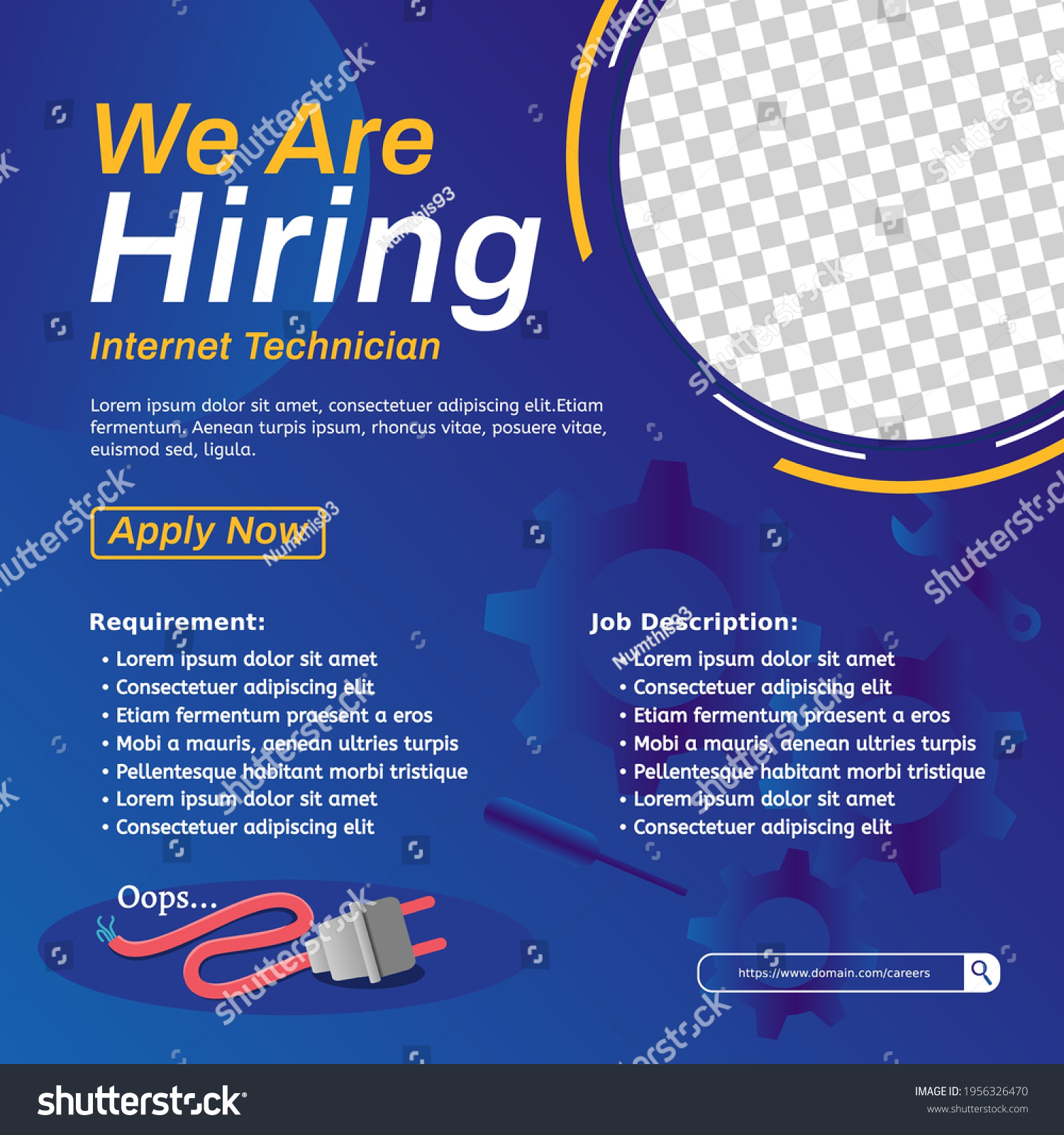 12 189 Job Advertisement Poster Stock Vectors Images Vector Art 