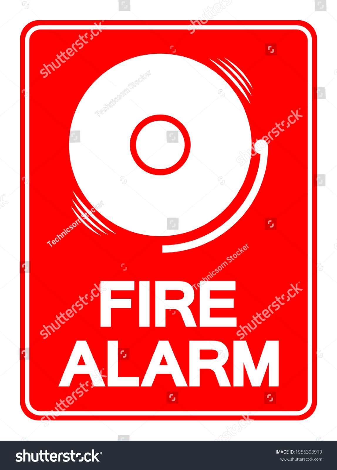 Fire Alarm Symbol Sign Vector Illustration Stock Vector (Royalty Free ...