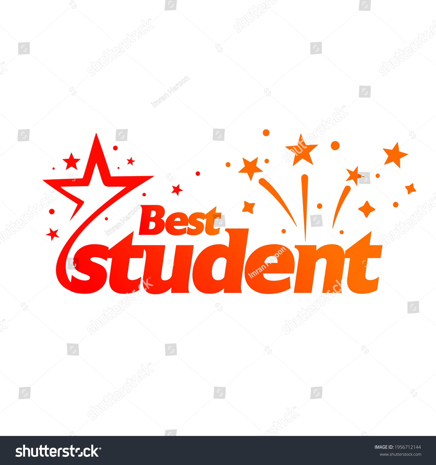 Best Student Logo Design Student Celebration Stock Vector (Royalty Free ...