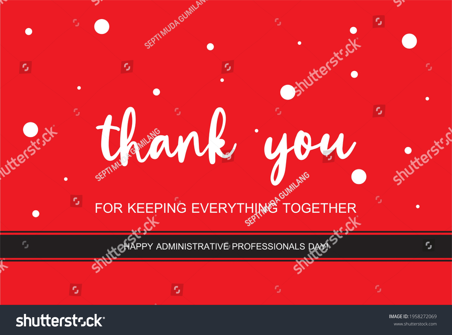 Administrative Professionals Day Secretaries Day Admin Stock Vector