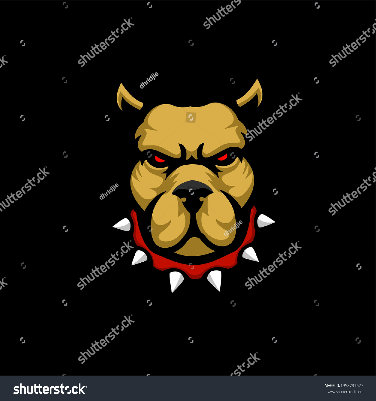 Pitbull Mascot Logo Gaming Design Vector Stock Vector (royalty Free 