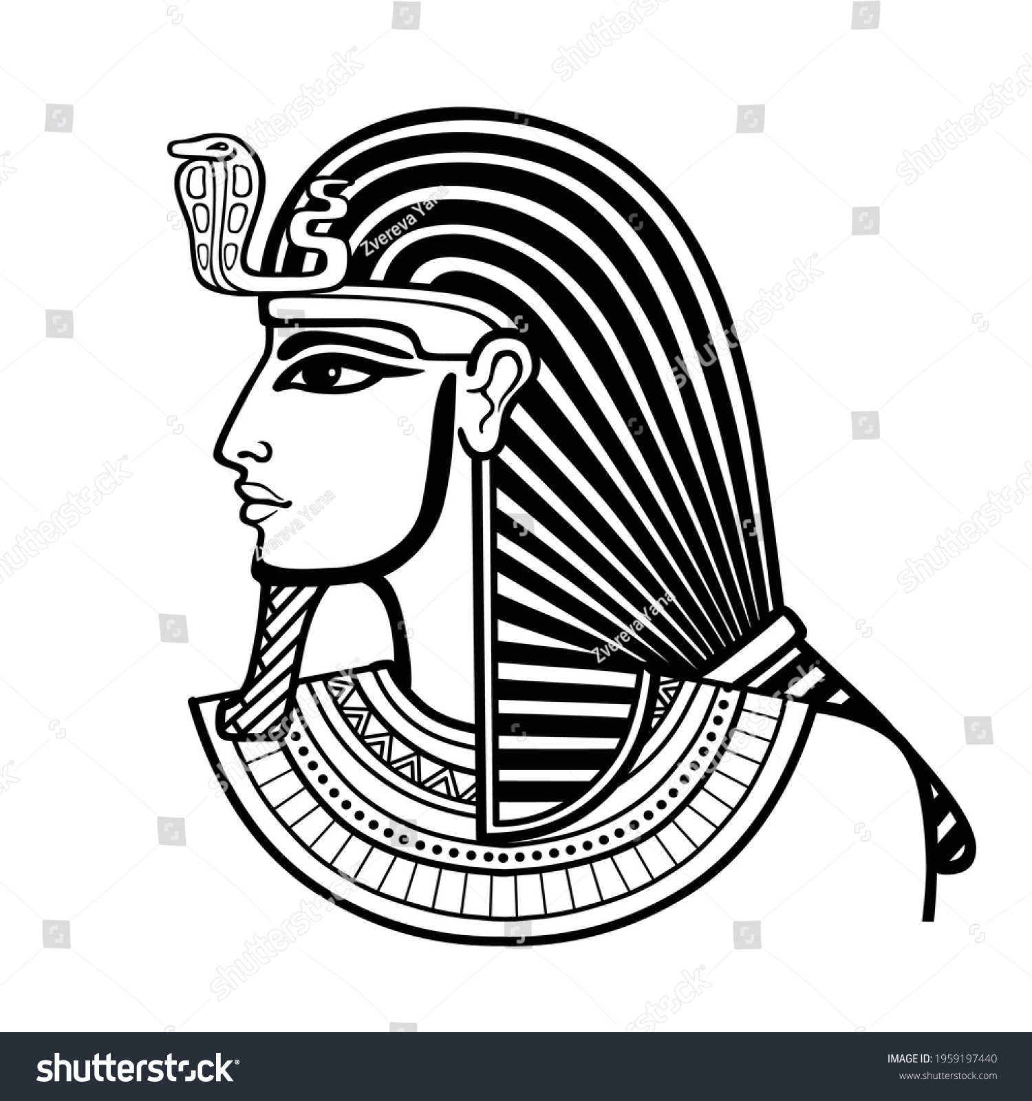 Египет рисунок человека в профиль