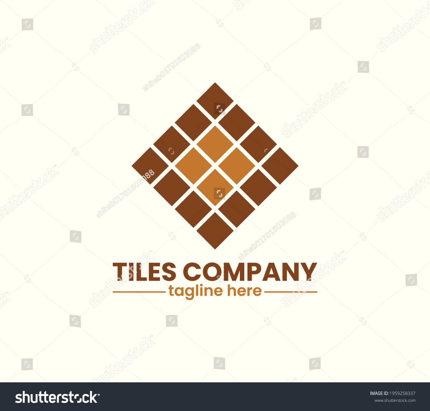 Tiles Company Logo Construction Tiles Floor Stock Vector (Royalty Free ...