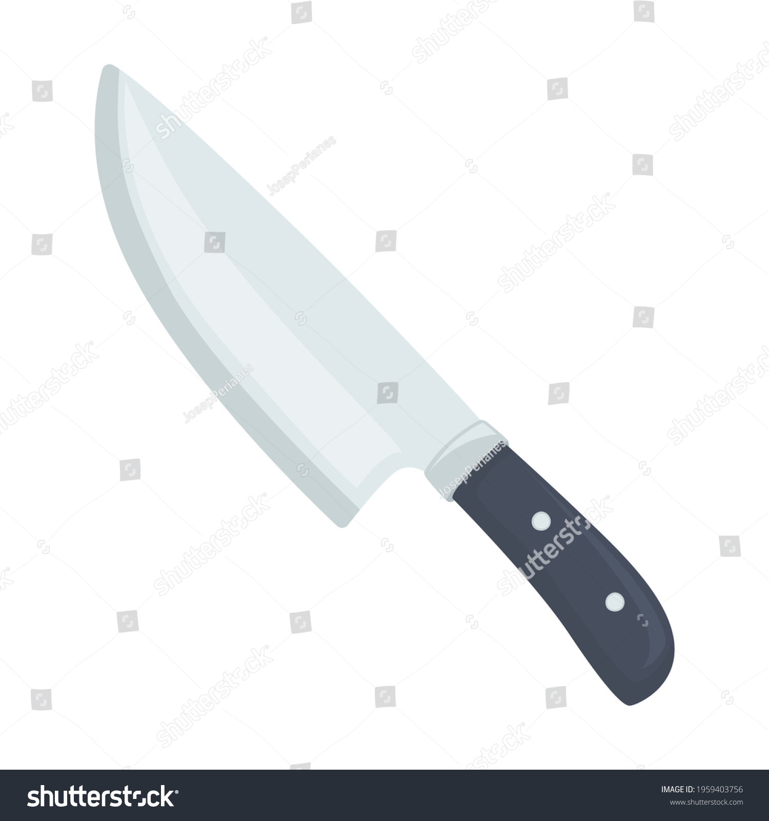 Kitchen Knife Emoji Icon Illustration Cook Stock Vector (Royalty Free ...