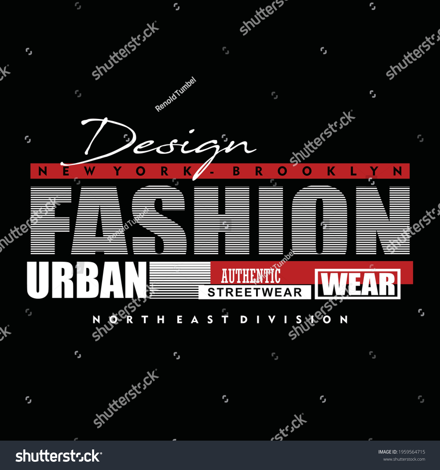 Illustration Vector Graphic Lettering Fashion Urban Stock Vector ...