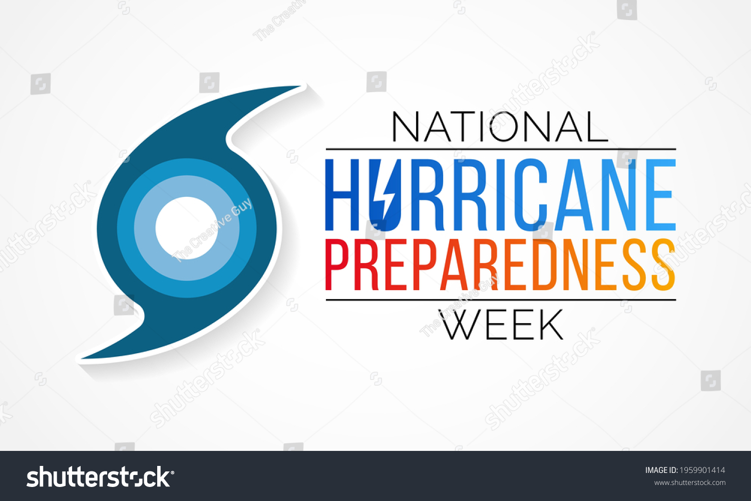 Hurricane Preparedness Week Observed Every Year Stock Vector (Royalty ...