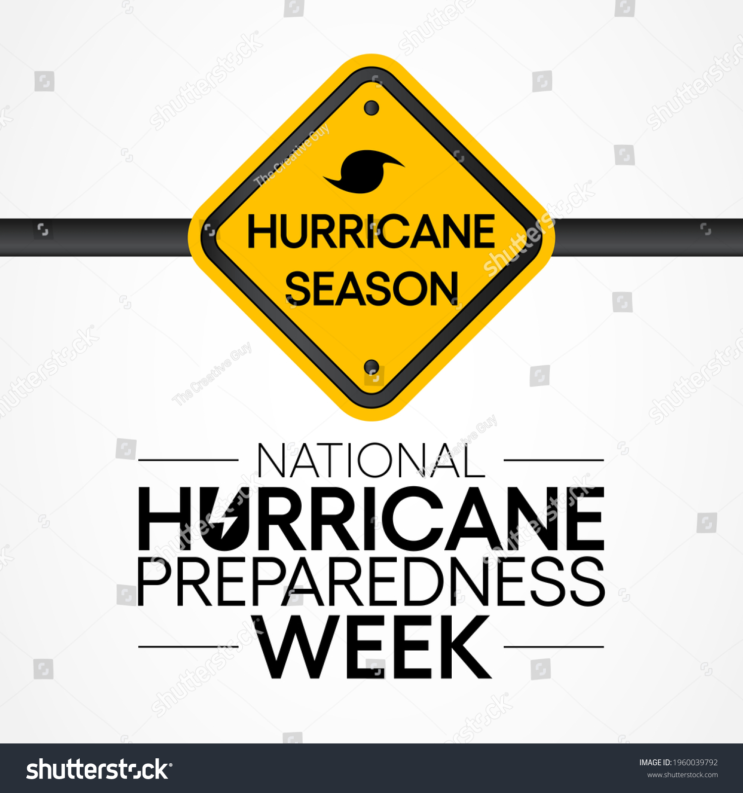 Hurricane Preparedness Week Observed Every Year Stock Vector (Royalty