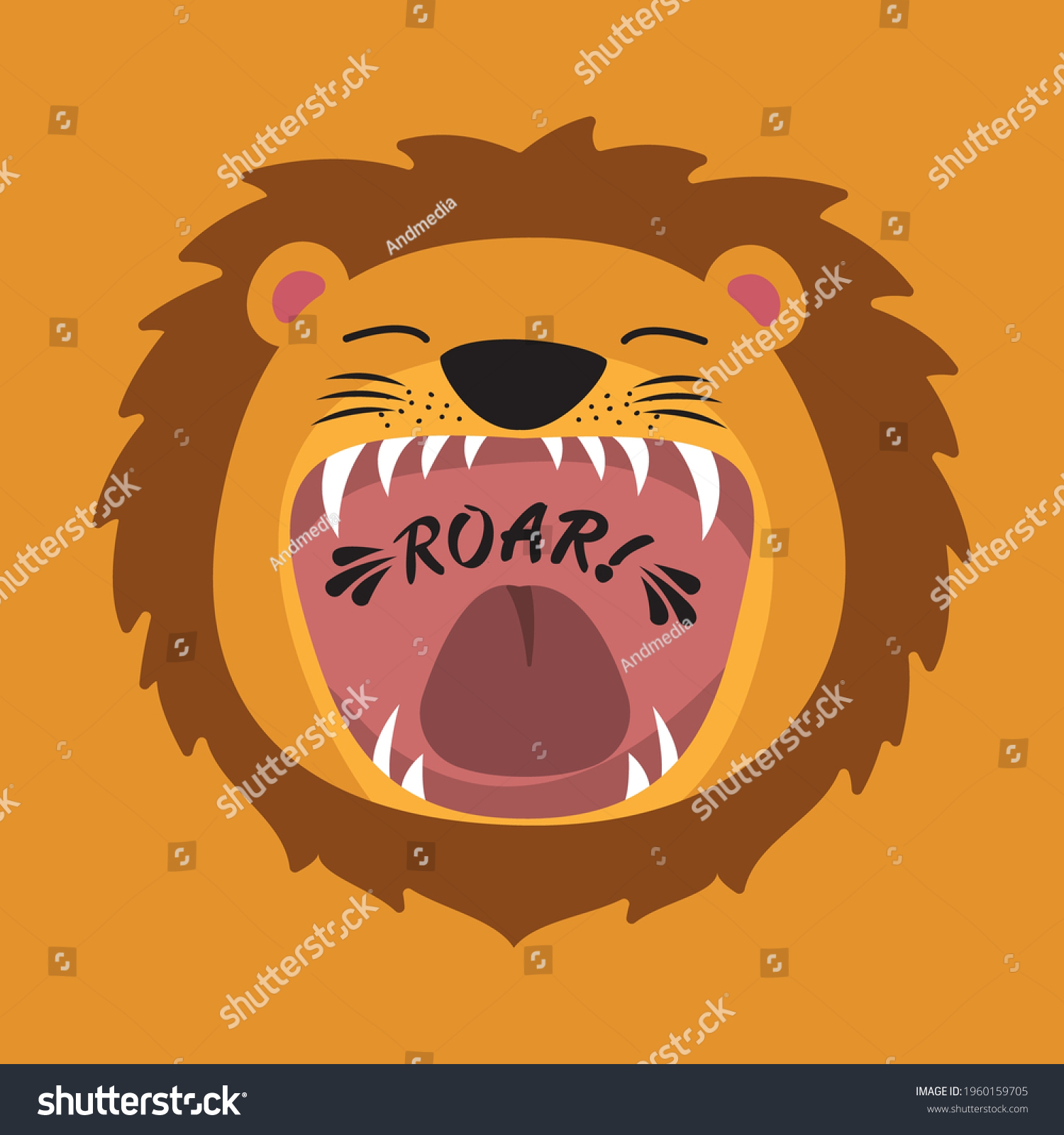 Картинки мультяшного Льва с открытым ртом
