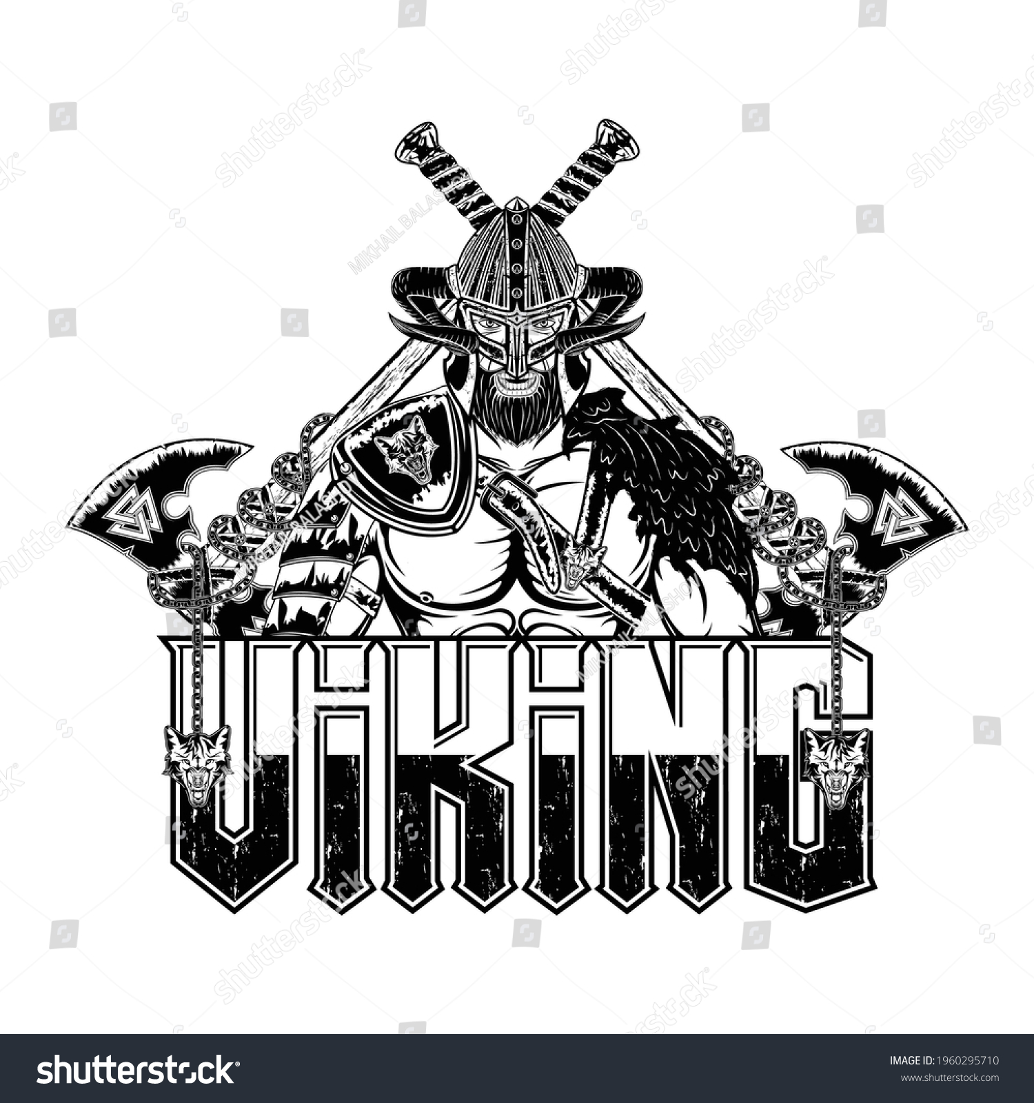 Viking Armor Two Axes Ancient Celtic Stock Vector (Royalty Free ...