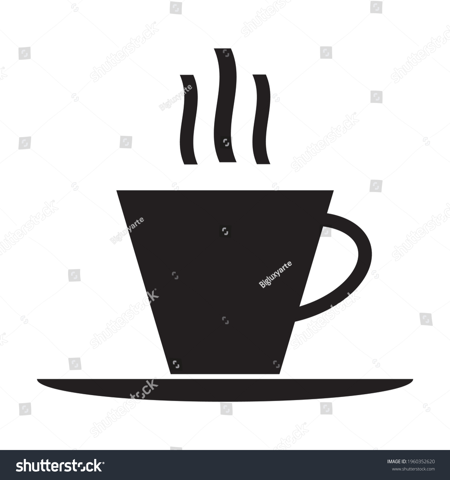 Hot Drink Logo Icon Vector Illustration Stock Vector (Royalty Free ...